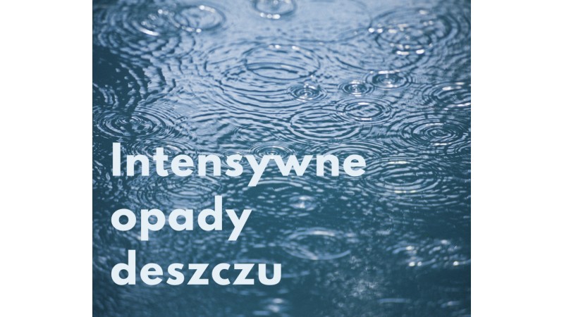 Fot. Intensywne opady deszczu (materiał UM)